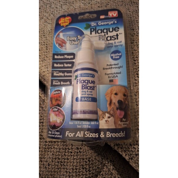 Dr. George's Plaque Blast Dog & Cat Oral‎ Spray Fresh Breath USA - As Seen On TV - Picture 1 of 4